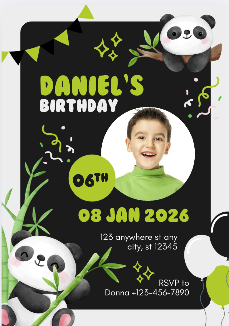 Boys Birthday Invitations