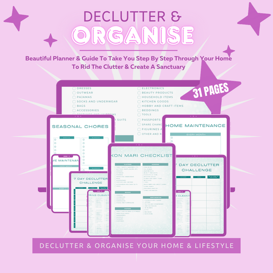 Declutter & Organisation Planner & Guide